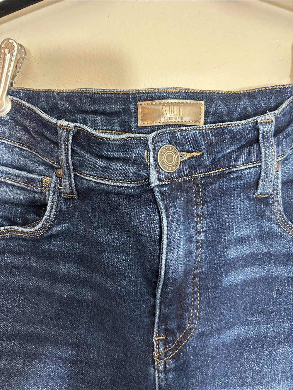 Kut From The Kloth High Rise Reese Fab Ab Ankle Straight Leg Denim Jeans size 6 - Picture 2 of 8